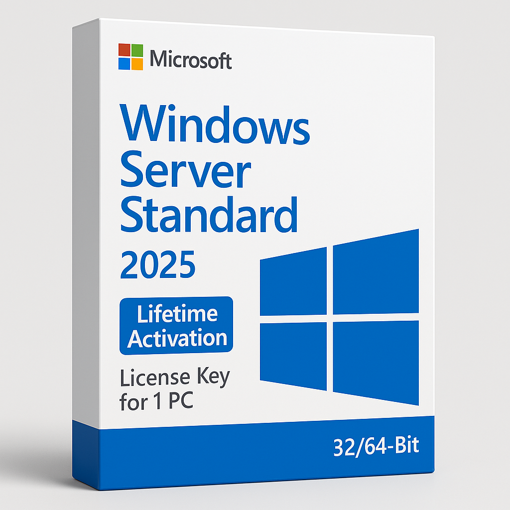 Windows Server Standard 2025 Lifetime Activation License Key for 1 PC ...